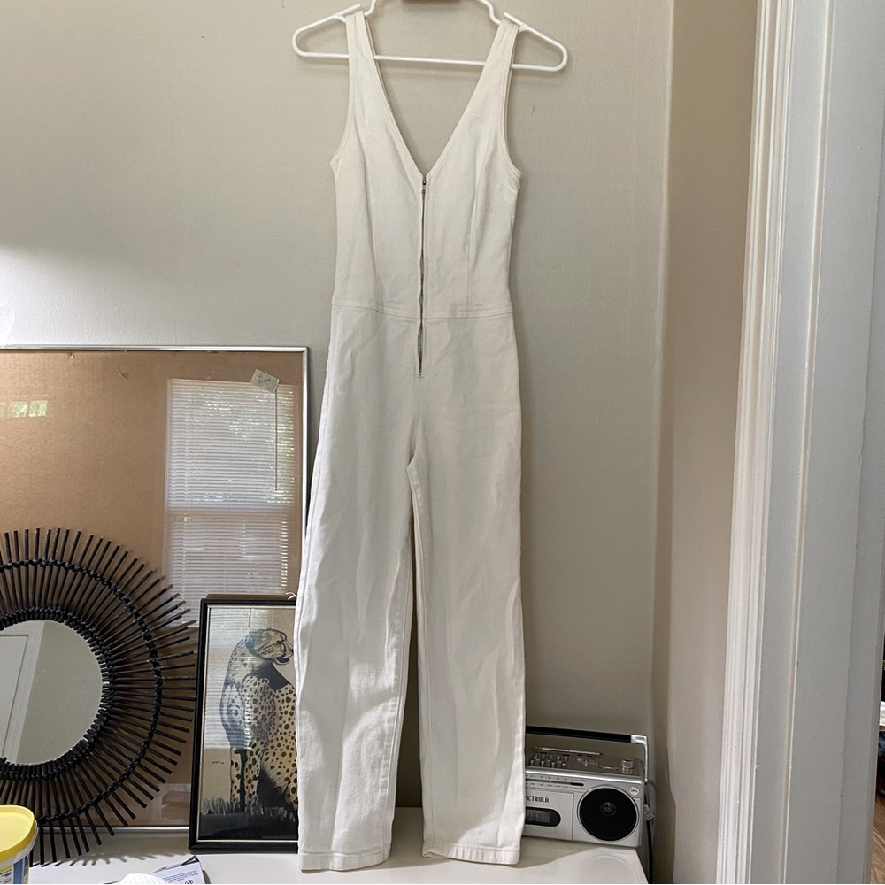 Aritzia Wilfred Free White Jumpsuit
